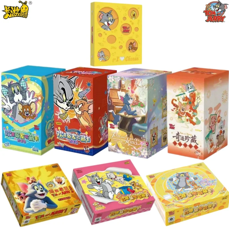 Tarjeta Coleccionable Original KAYOU de Tom y Jerry, Tarjeta de Animación, Cómic, Dibujos Animados, Película, Juego, Juguete para Niños, Regalo Navideño