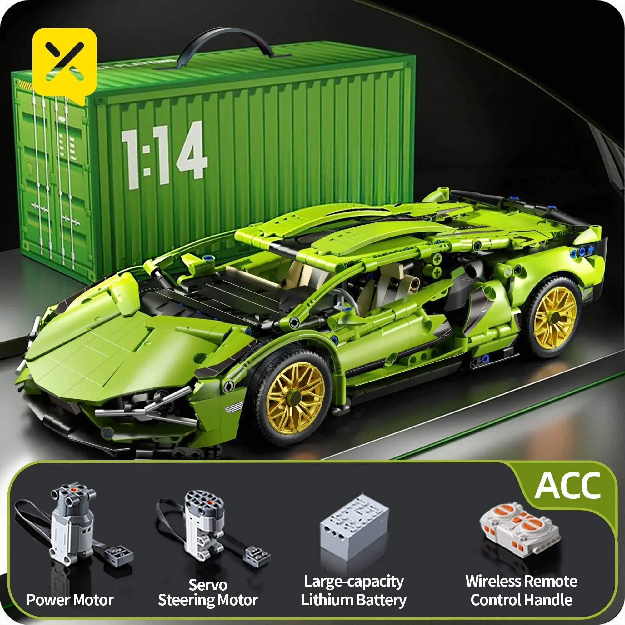 

Remote Control Toy Technology Blocks Motorsport Car Speed Car Model City Mechanical Super Blocks Educational toy Adult gift