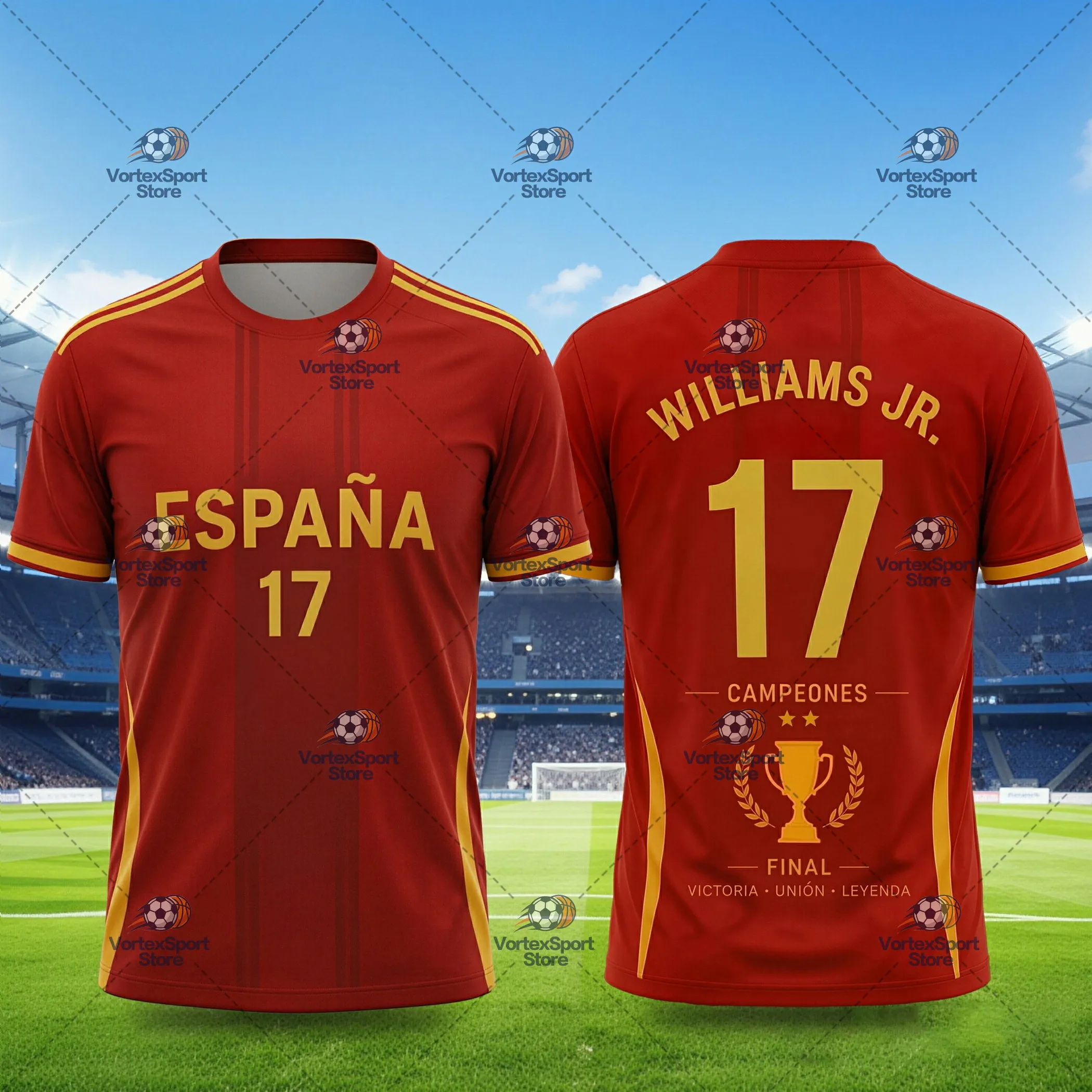 Yamal 2026 Nr. 19 Fußball Schnelltrocknendes T-Shirt Eltern-Kind Kurzarm Rundhals Spanien Fußballmeisterschaft Feier-Trikot – Detail 12