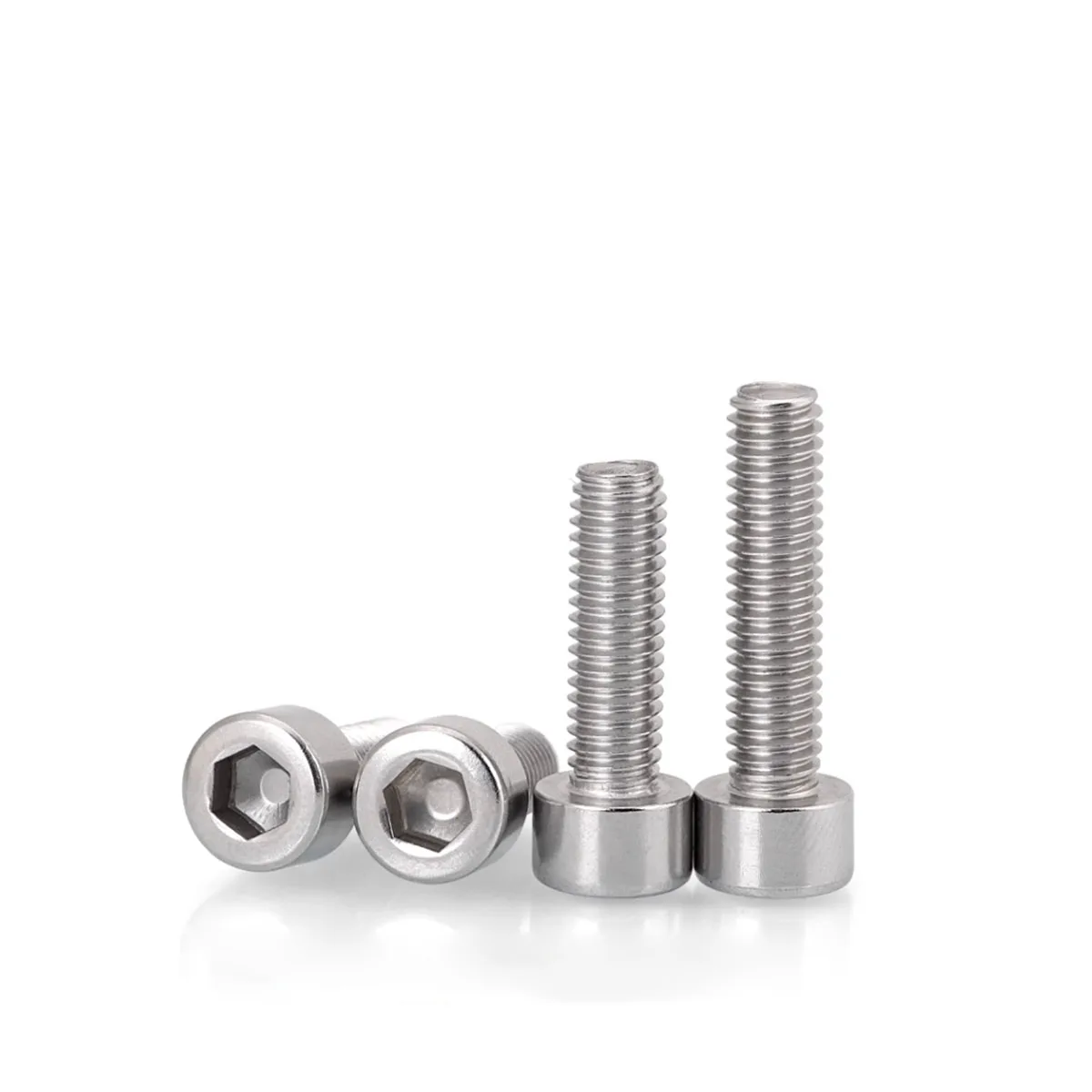 

304 Stainless Steel Smooth Cylindrical Head Internal Hexagonal Screw Non Knurled Bolt M2M3M4M5M6M8