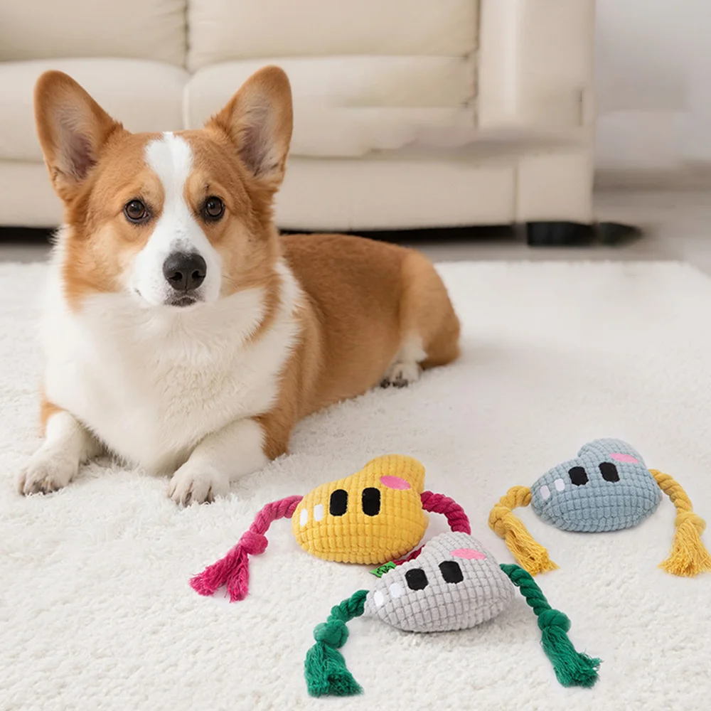 Kauspielzeug für Hunde – langlebiges Seilknoten- und Alphabet-Design |   Zahnreinigungs-Backenzahnspielzeug für aggressive Kauer