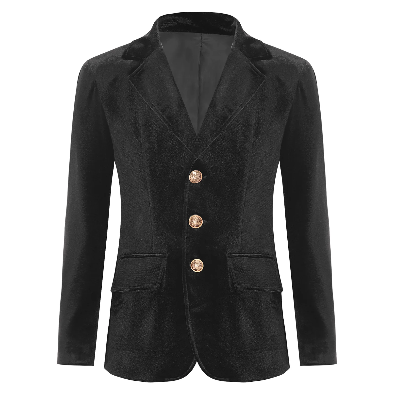 Boys Prince Cosplay Party Performance Gentleman Suits Jacket Carnival Costume British Style Outerwear Classic Velvet Blazer view 4