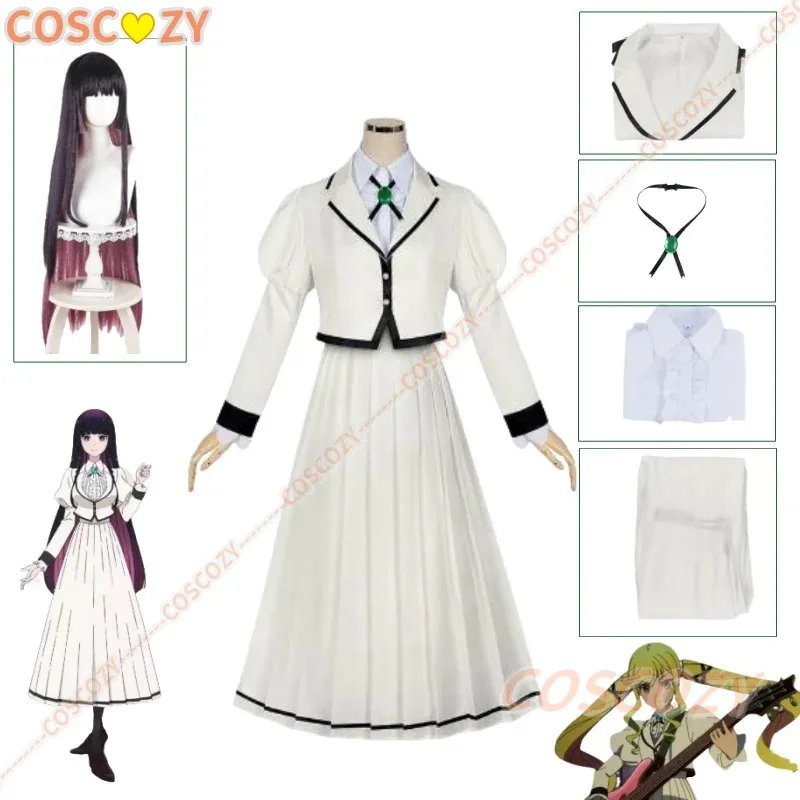 

Anime Rock Is a Lady's Modesty Ririsa Suzunomiy/ Otoha Kurogane Cosplay Costume Wig Halloween Convention Woman Top Dress Set