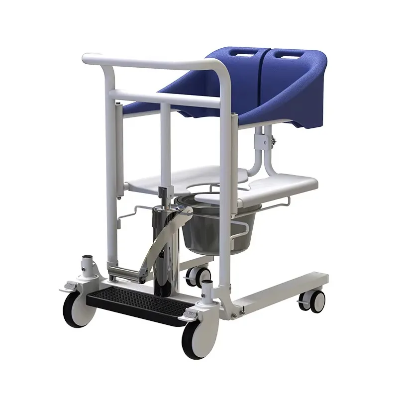 Hydraulic Patient Transfer Lift Chair Elderly Toilet Commode Medical Care Patient Moving Chair Home Health Aid Equipment
