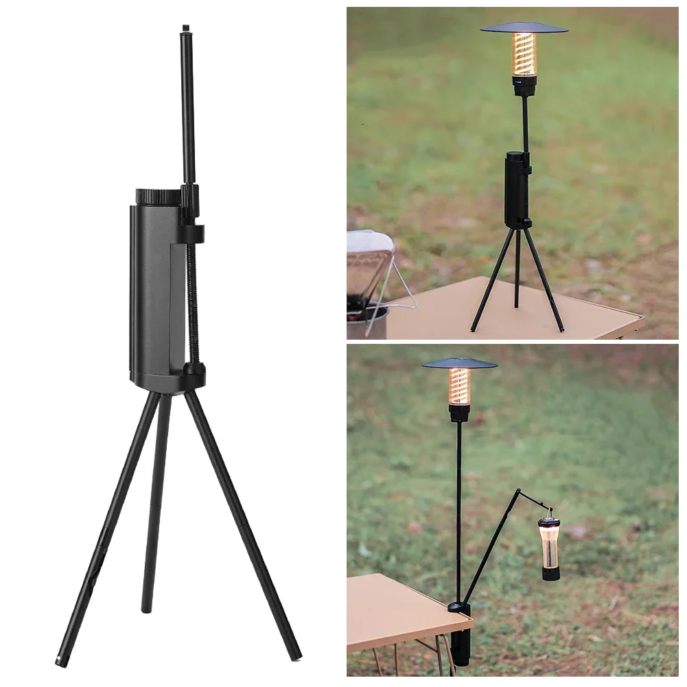 

Outdoor Lantern Stand Multifunctional Camping Light Bracket Aluminum Alloy Fishing Camping Hanging Light Fixing Stand Holder