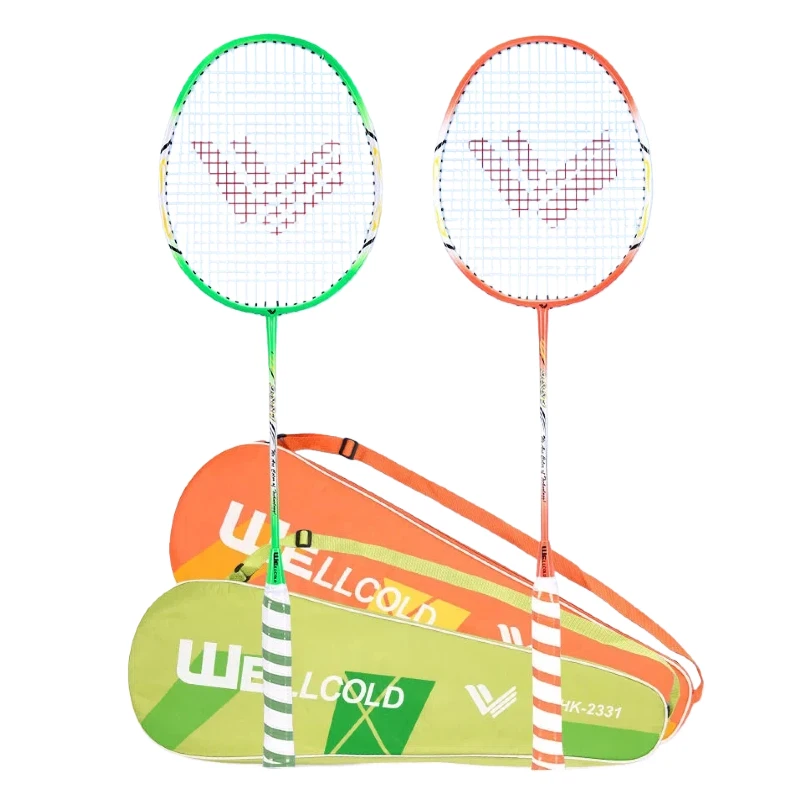 

Badminton Racket Anti-skid Shock Absorption Training Ultra-light and Hit-resistant Aluminum Alloy Integrated Badminton Racket
