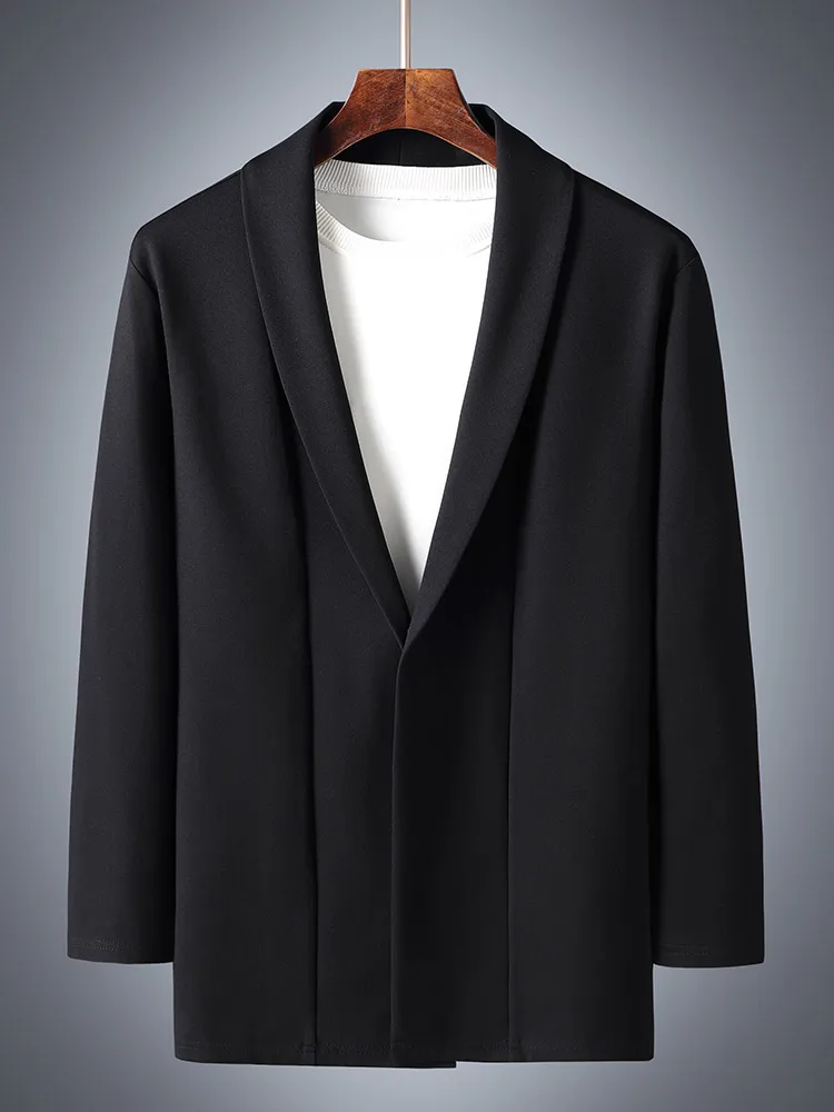 Men Jacket Cotton Coat Plus Size 6XL 7XL 8XL Oversize 2024 Black Street Trench Loose Male Business Simple Thin Windbreaker Coat
