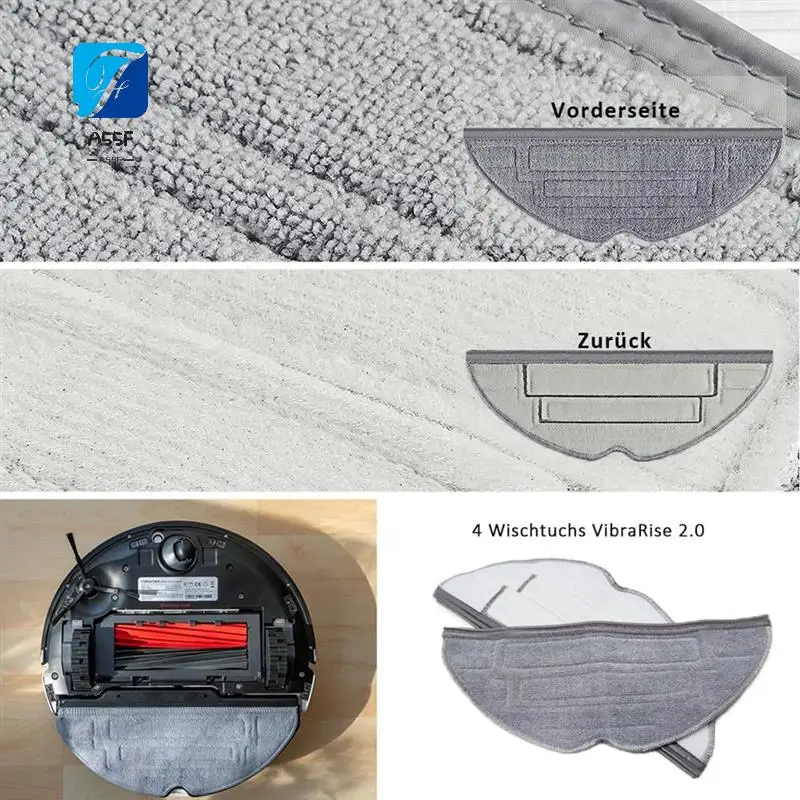 

A55F-Replacement Parts Accessories Set For Roborock S8 Pro Ultra Vacuum Cleaner, 1 Double Brush System Model Main Brushes