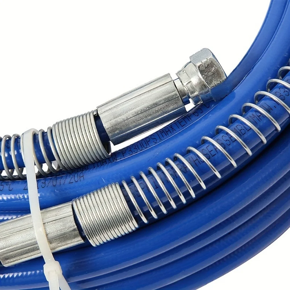 Fiber Steel High Pressure Hose 10m for Airless Sprayer Blue Paint Spray Hose for Agricultural Irrigation and Building