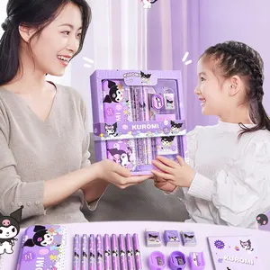 Sanrio Kuromi Stationery Set, Cartoons, Cinnamoroll, meine Melodiestifte, Gummi, Herrscher, School -Vorräte, Studienstudiengeschenke 7 Hauptverkaufsmitglied meine Melodie - №1