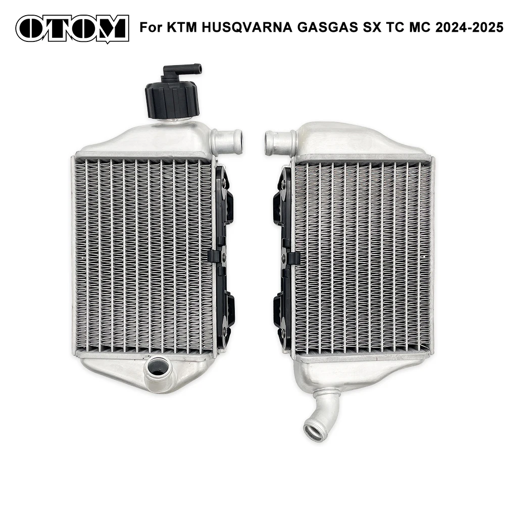 OTOM 2024-2025 мотоциклетный левый и правый комплект радиатора, алюминиевый резервуар для воды, охлаждающий охладитель для KTM SX65 HUSQVARNA TC65 GASGAS MC65 OTOM 2024-2025 мотоциклетный левый и правый комплект радиатора, алюминиевый резервуар для воды, охлаждающий охладитель для KTM SX65 HUSQVARNA TC65 GASGAS MC65