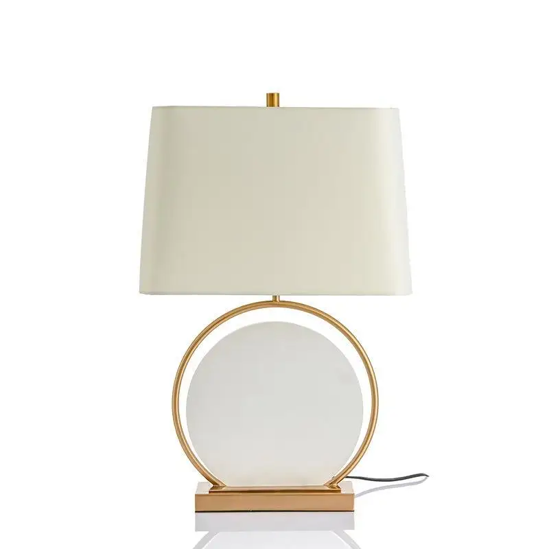 

Metal marble, creative decoration, living room lamp, bedroom, study bedside lamp