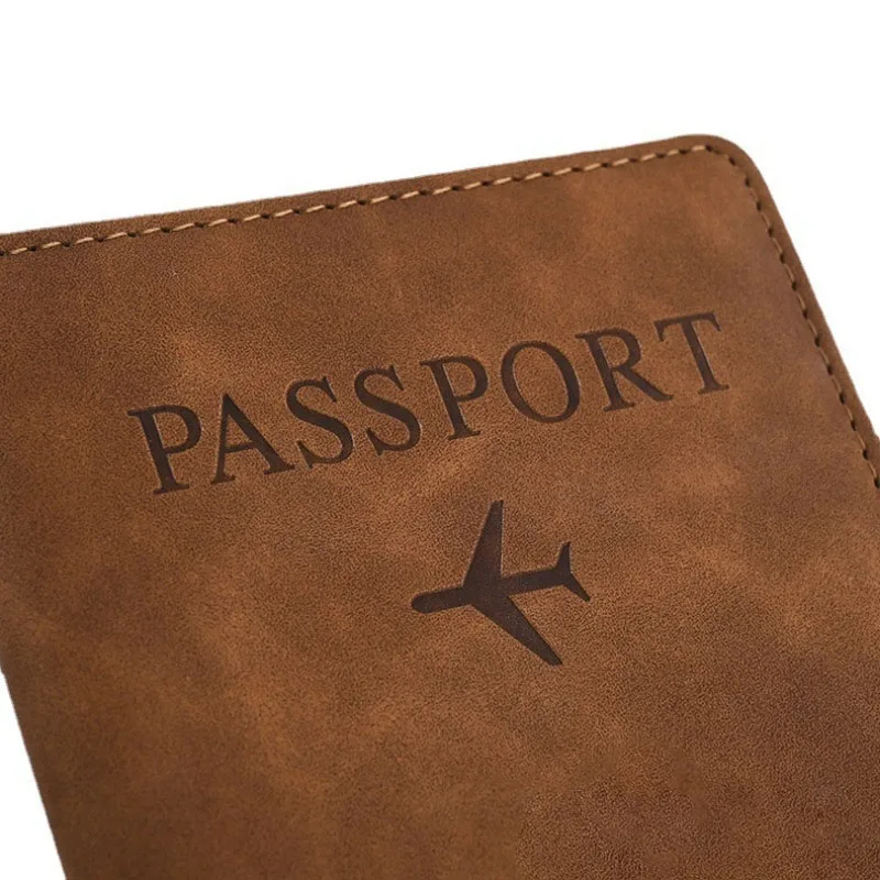 Travel Passport Holder Wallet for Men Women Passports Card Document Cover Purse  Elastic Band Leather Passport Cover Bags