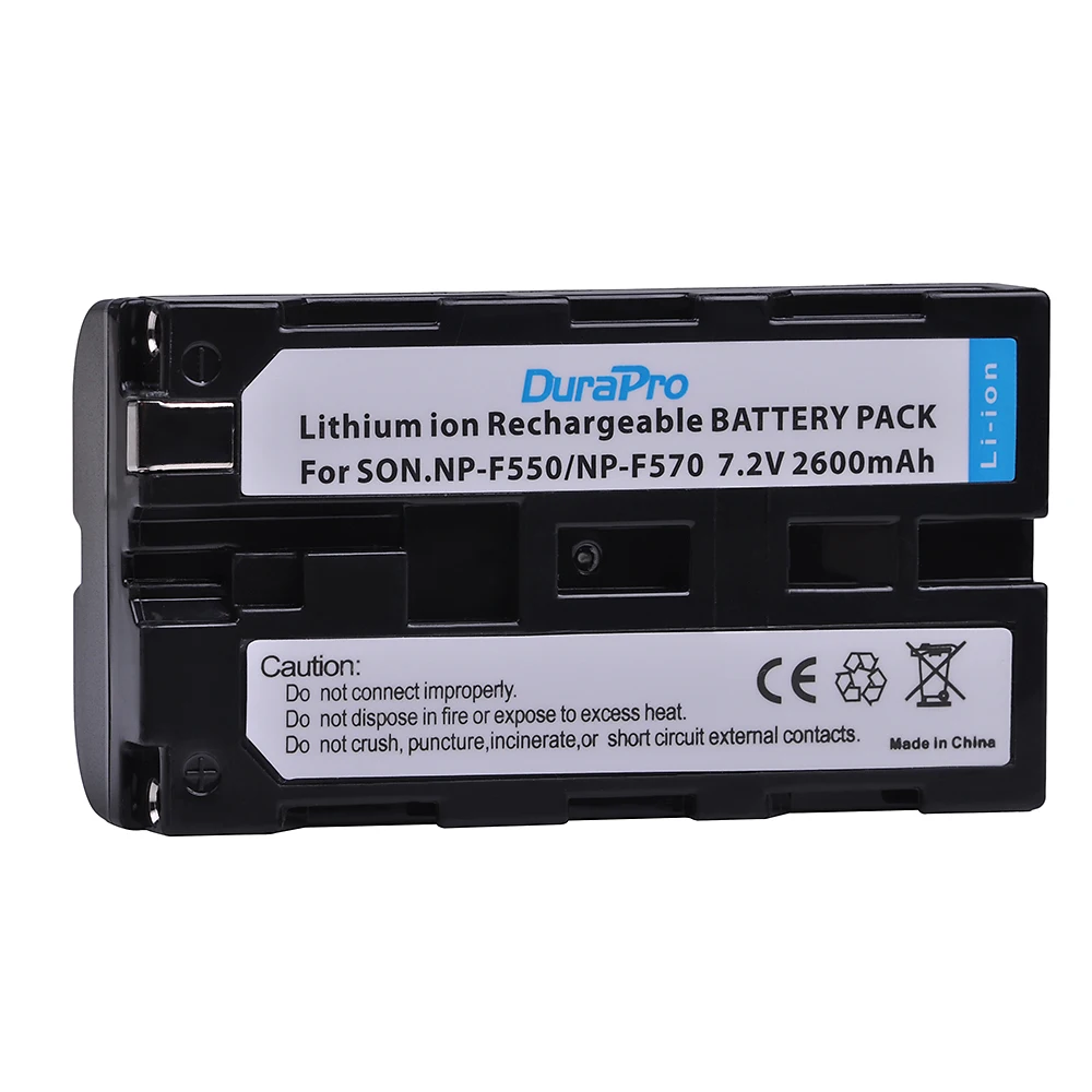 DuraPro NP-F550 NP-F570 Bateria NP F550 F570 Battery for Sony NP-F330 NP-F530 NP-F570 NP-F730 For YONGUO / Godox LED Video Light