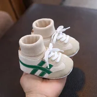 Spring and Autumn Baby Shoes for Boys and Girls 0-1 Years Old Shoes and Socks Do Not Drop Soft Bottom Anti Slip Sneakers 6-12M 4