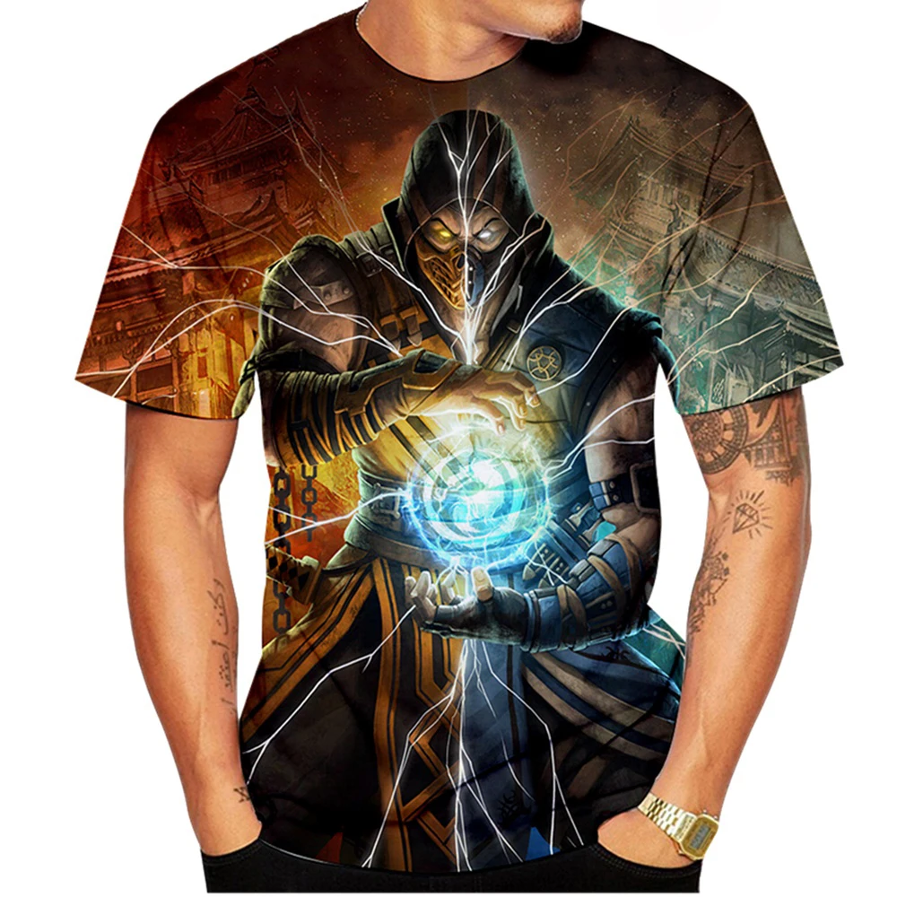 Mortal Kombat 11 T-Shirts Fighting Game Movie 3D Printed Men Woman Streetwear T Shirt Oversized Harajuku Kids Tops Tees Clothing