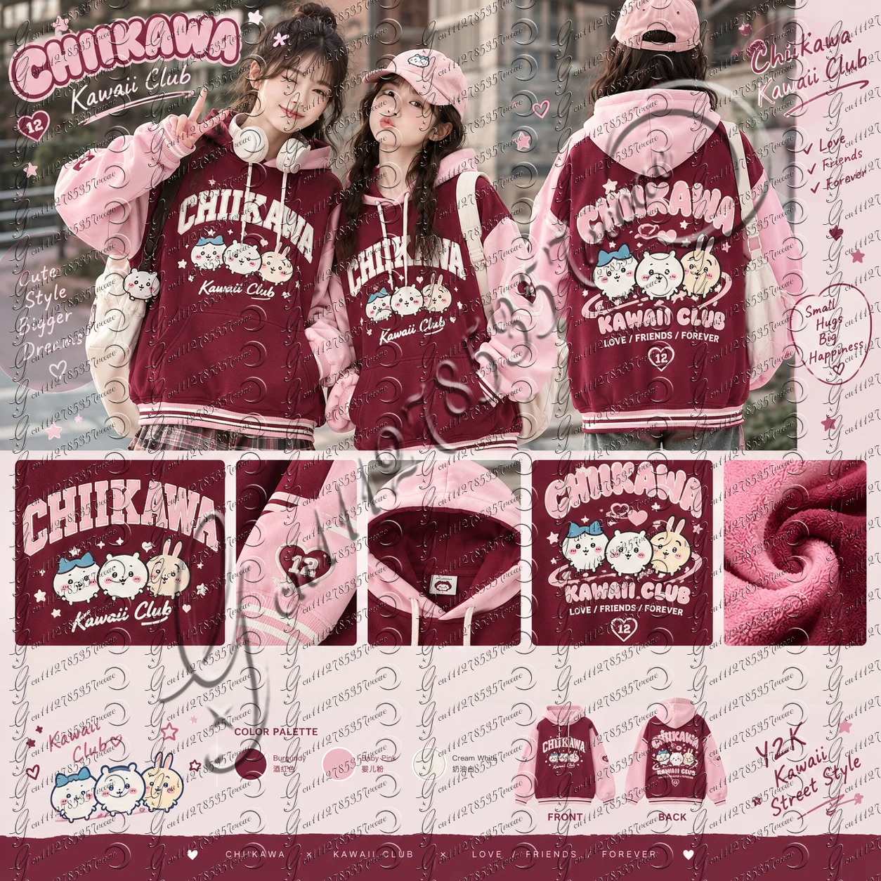 Chiikawa Kawaii Karikatür Kapü - Graphic Hoodie Streetwear incelemesi ve fiyatı