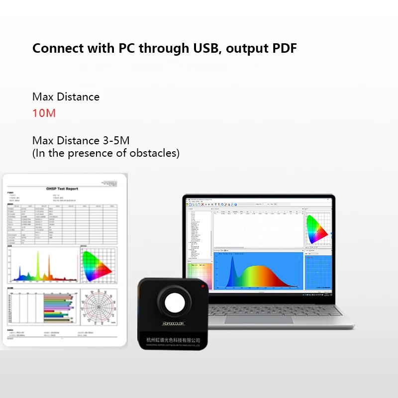 Prezzo spettrometro sensore HPCS-310P Lux Spectrum Meter anche testare PPFD PAR con Software