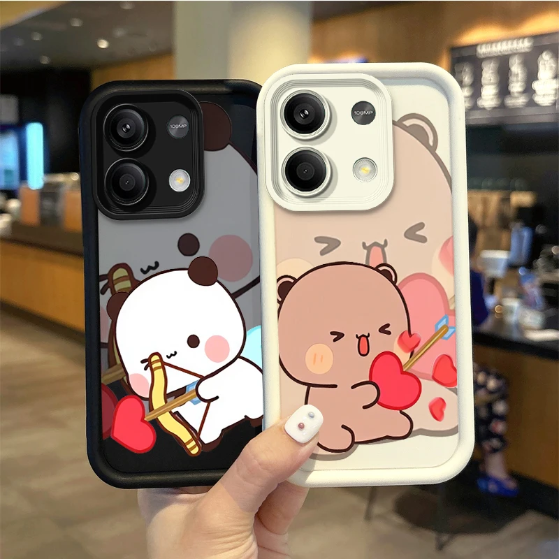 Lovely BUBU DUDU Couple Phone Case For Redmi Note 13 12 Pro Plus Note 13 12 11 10 9 Pro 14C 12C 10C 9C A3 A2 A1 Shockproof Cover