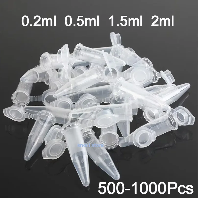 

pcr tube centrifuge tube ep tube Lab clear plastic test tube centrifuge vial snap cap seed bottle experiment 0.2/0.5/1.5/2ml