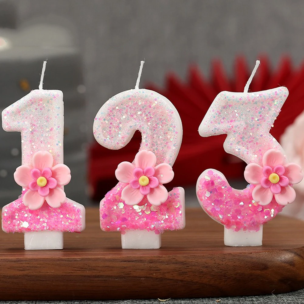 1PC Digital Candle Birthday Cake Dessert Decoration Home Creative Decoration Suitable For Birthday Party Celebration Activities