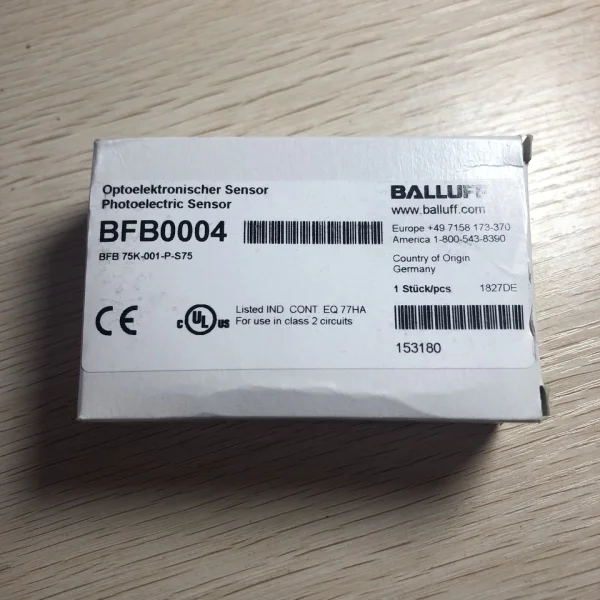 

1 шт. Bfb 75k-001-p-s75 фотоэлектрический датчик точечный запас Совершенно новый оригинальный точечный Plc