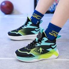 New Children Shoes Kids Basketball Shoes Boys Sneakers Cushioning Breathable Child Trainers Basket Shoes Outdoor Walking Sneaker