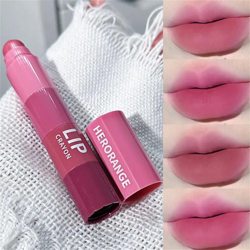 4 In 1 Matte Lipstick Pencil Kit Velvet Sexy Red Lip Tint Non-stick Cup Multicolour Lipstick Pen Makeup Lips Cosmetic Set