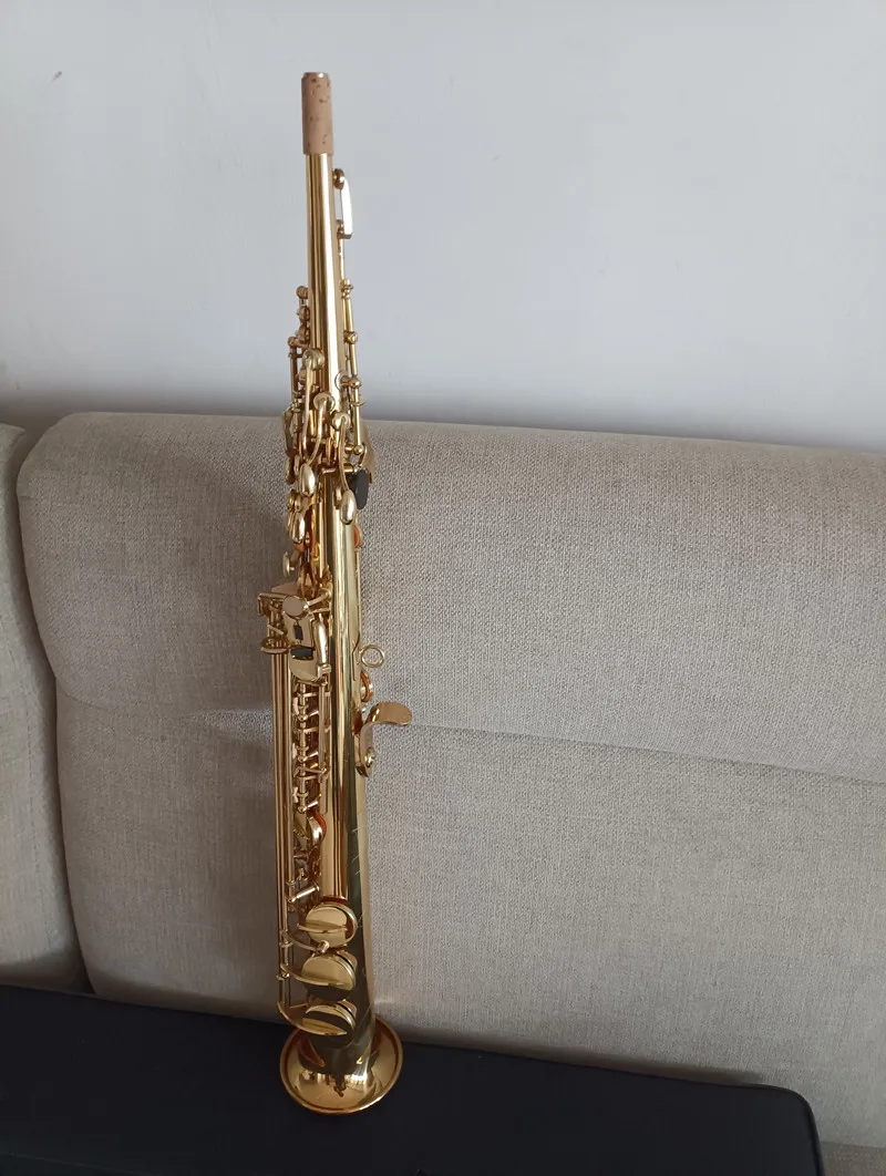 Japan 82z Original 1 :1 key type Soprano Saxophone 82 lacquered gold key Bb Soprano Sax woodwind instrumen with case