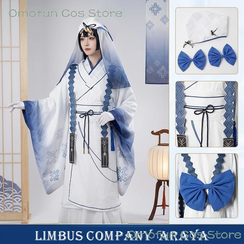 Fantasia Cosplay Limbus Company Araya, Trajes do Jogo LCB Dihui Star, Roupas de Halloween para Mulheres, Fantasia de Carnaval