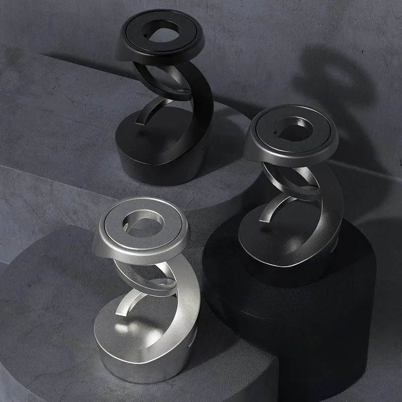 

Anti-Stress Metal Gyroscope Spinner: Floating Visual Fidget Toy for Adults Kids Perfect for Stress Relief Thoughtful Gift Giving