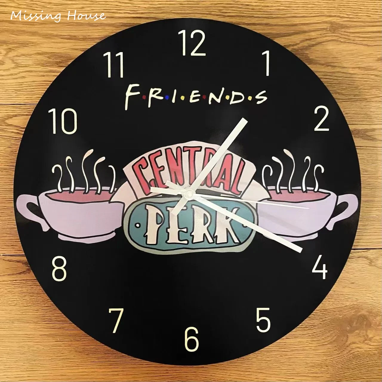 Friends Central Perk Wall Clock TV Show Coffee Fashion Watches Living Room Home Decor Men Women Fans Gift