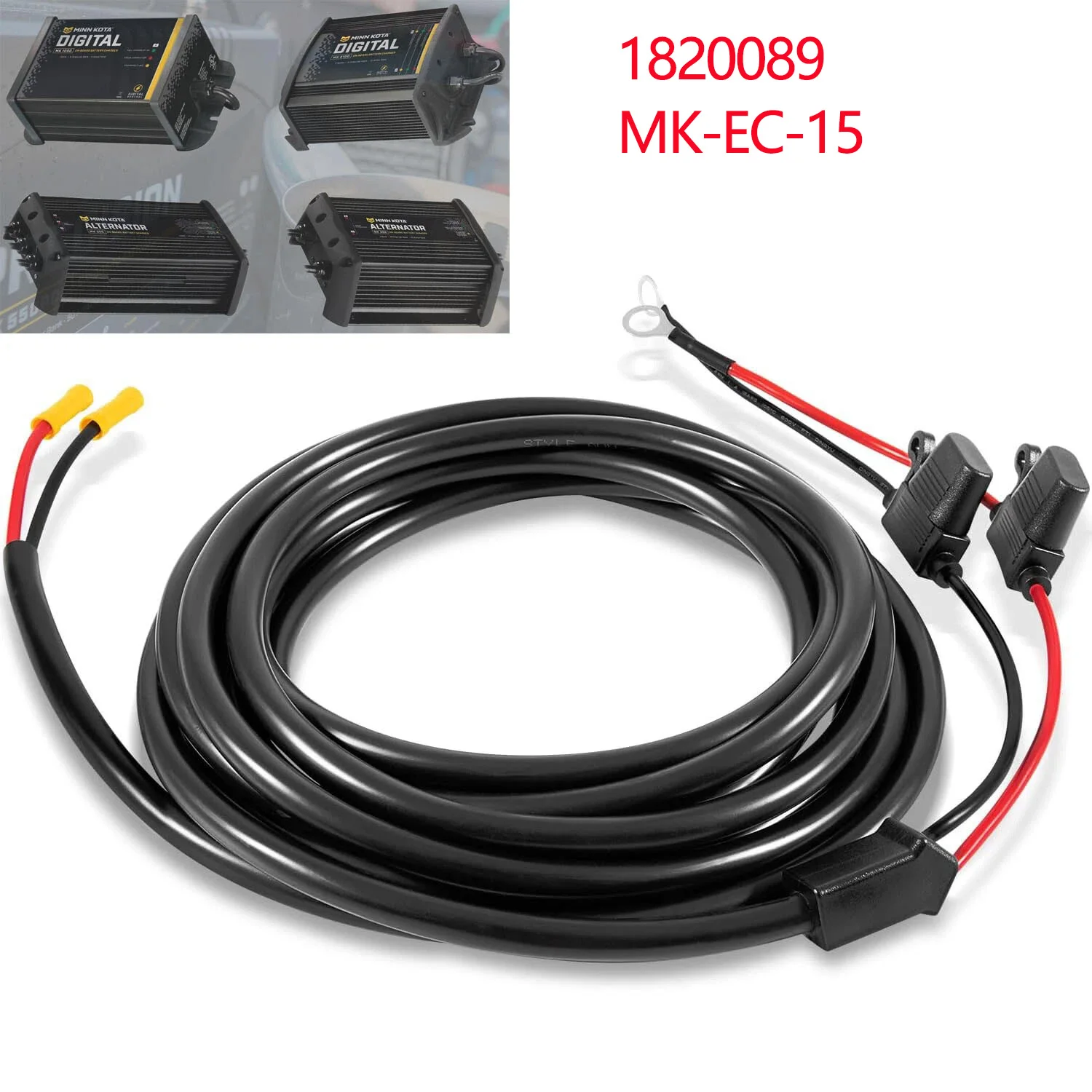 for-minn-kota-1820089-battery-charger-extension-cable-mk-ec-1515-ft-battery-charger-output-extension-cable