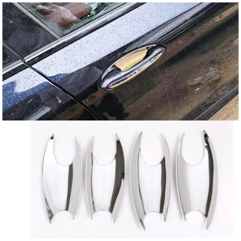 

ABS Chrome/Carbon Fiber Texture Car Exterior Door Handle Bowl Cover Trim For BMW New 5 Series G30 2017 2018 Auto Accessories