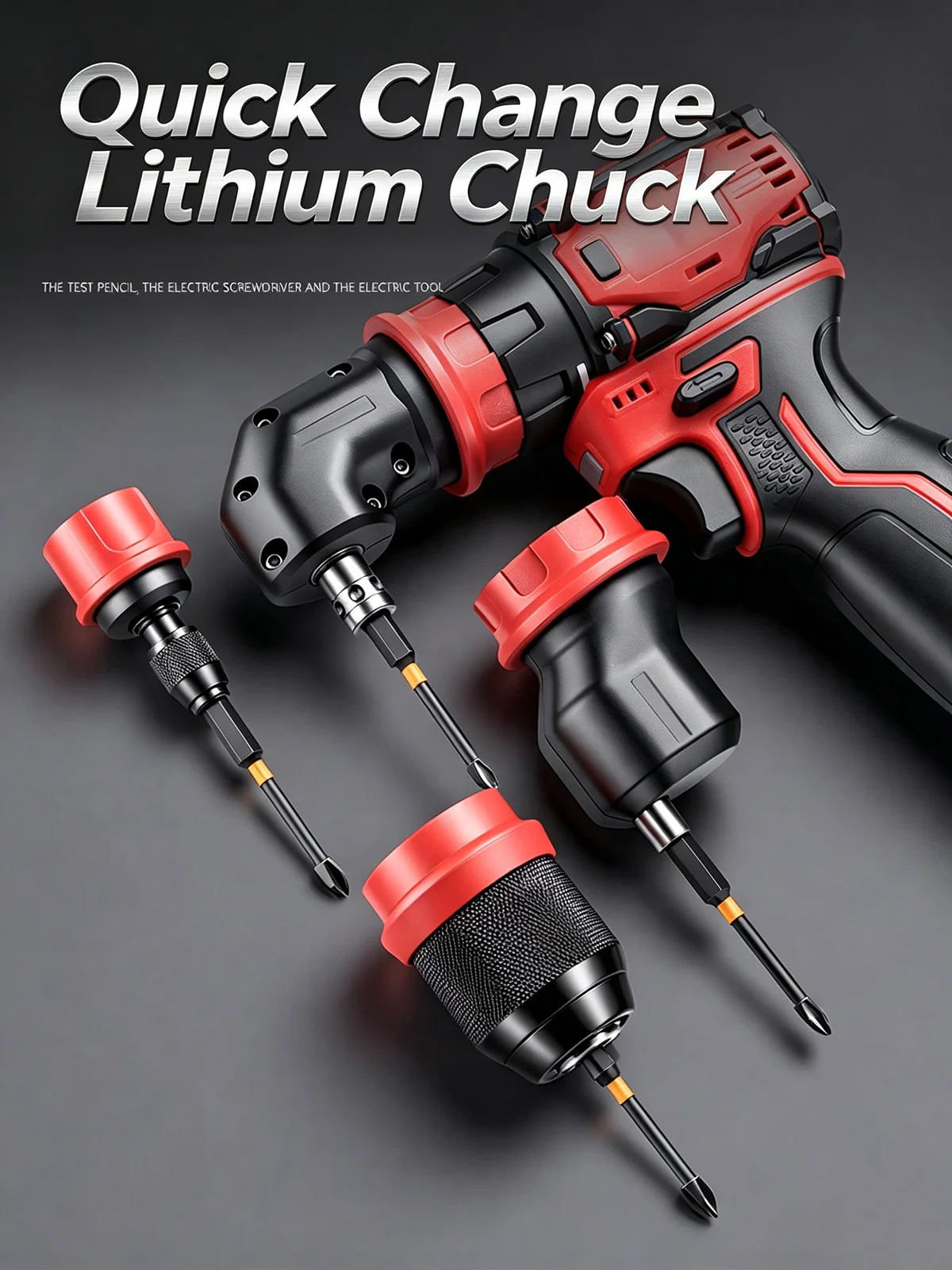 Quick Release Drill Chuck Adapter 6.35mm Hex Shank Conversion Tool For Cordless Electric Drill Power Tool  Motorcycle Repair