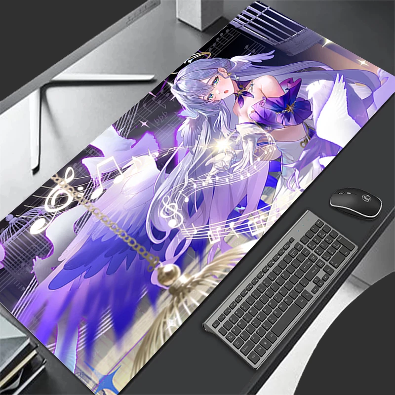 Mousepad Computer Gaming Accessories Keyboard Pad Office PC Rubber Mouse Pad Decoracion H-honkai Star Rail Robin Desk Mouse Mat