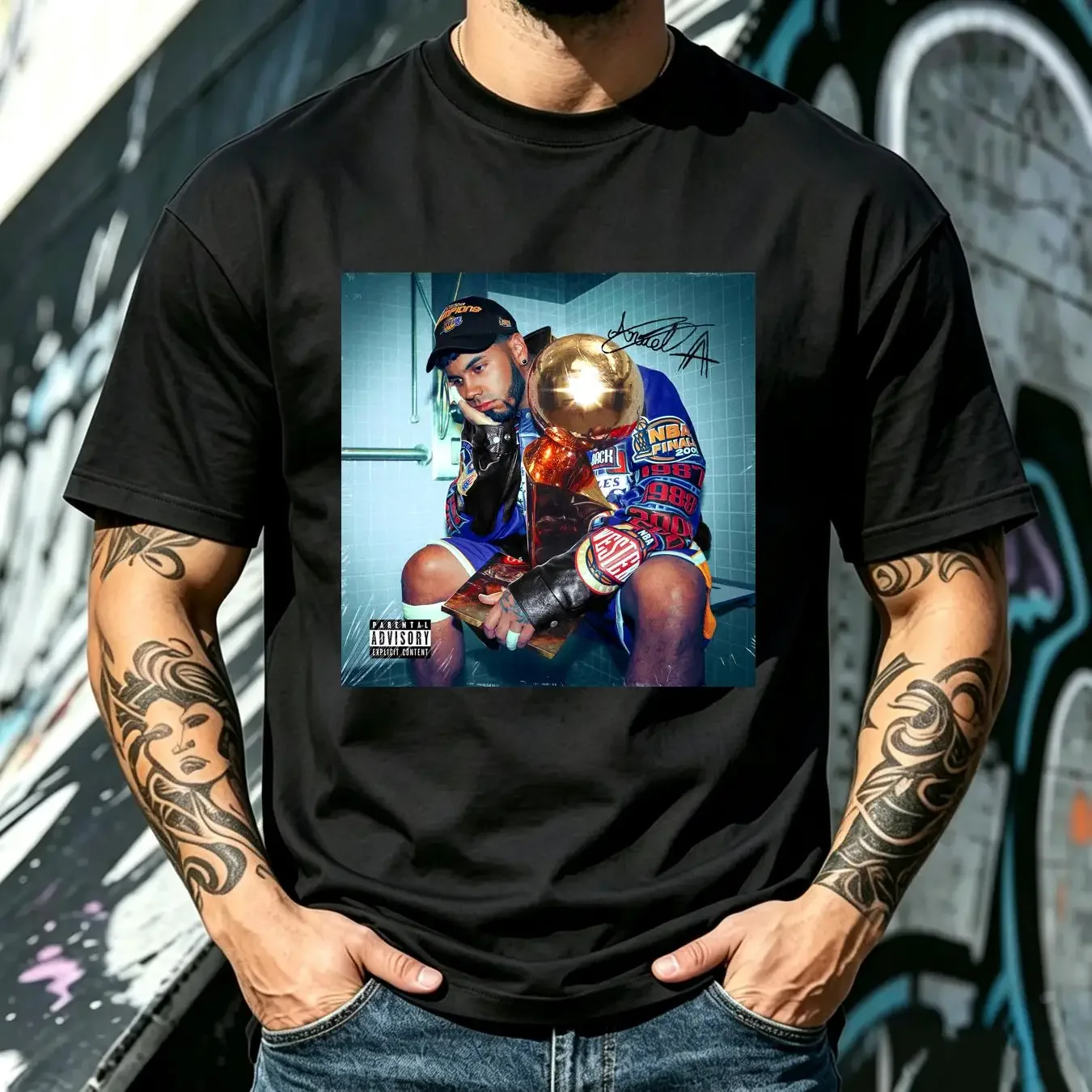 washed T Shirt Las Leyendas Nunca Mueren ALBUM Anuel AA 4 DESIGNS Xs 2XL long sleeves vintage Washed Breathable homme