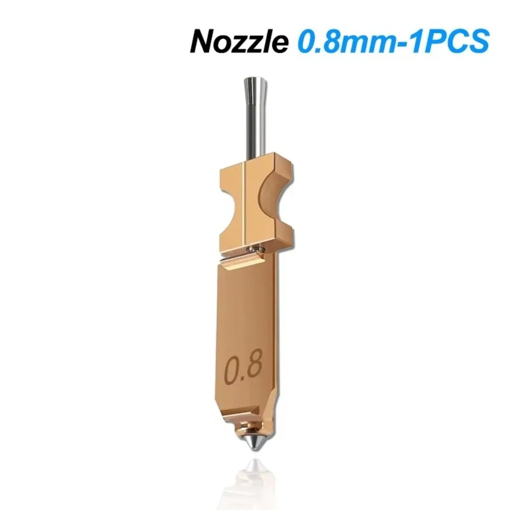 Titanium Alloy Bimetal 3D Printing Nozzle Quick Release Detachable Extruder Kits 0.25mm 0.4mm 0.6mm 0.8mm for Flashforge AD5X
