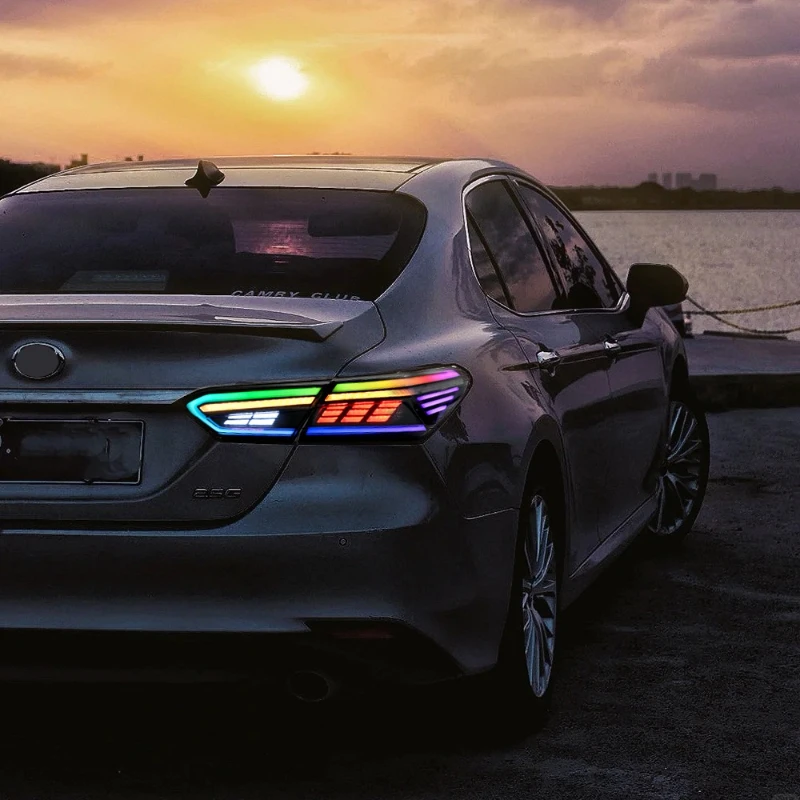 

Suitable for 18-23 Toyota Camry eighth generation tail light assembly modified RGBLED streamer turn signal