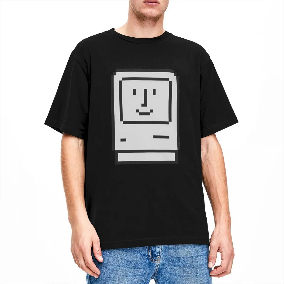 Appled Macintosh T Shirt Man 8 Bit Y2K Retro Cotton T-Shirts Summer Crew Neck Fashion Tees Hot Sale Plus Size Tops