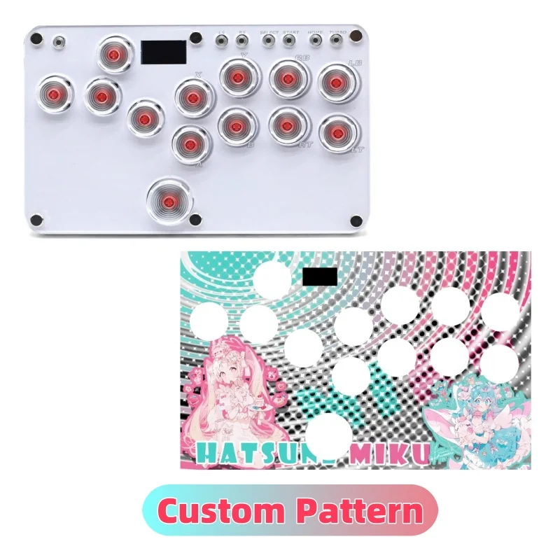 

Raspberry Fighting Keyboard Covering SOCD Game HITBOX Joystick Arcade Fighter 6 Game Controller Supports PC/SWITCH/PS3/PS4/STEAM