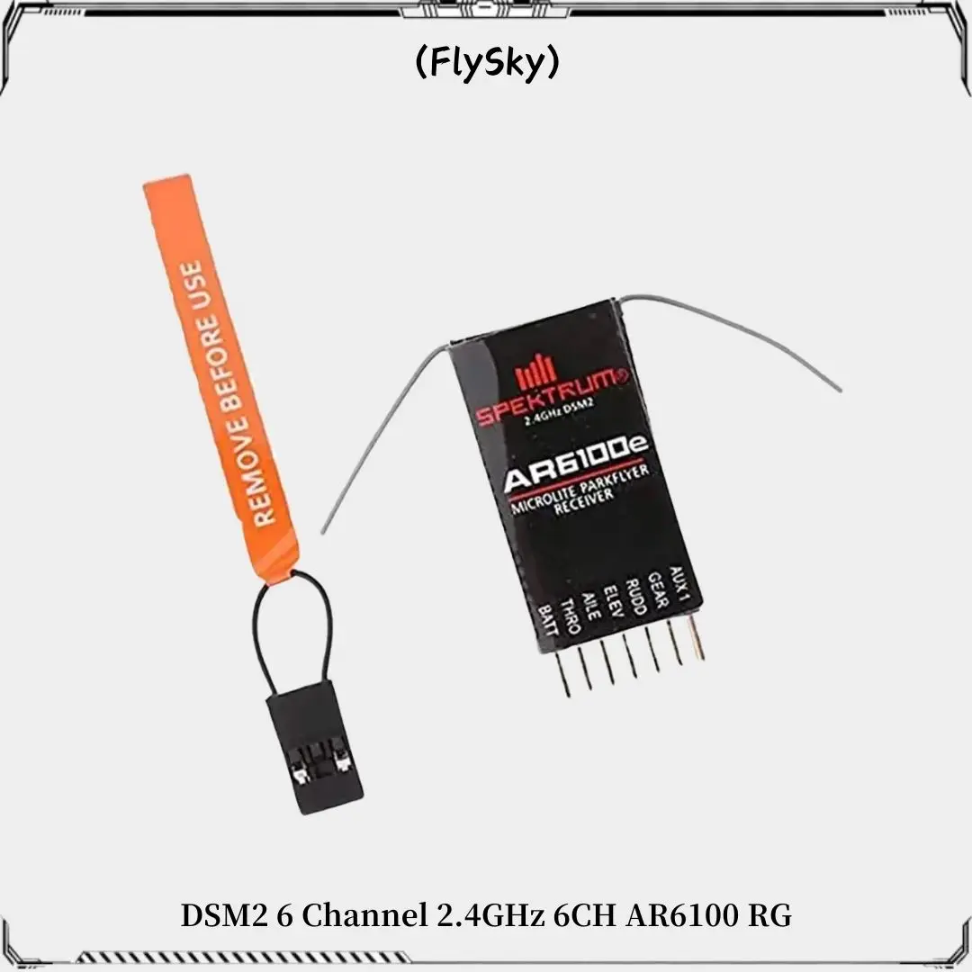 DSM2 6 Channel 2.4GHz 6CH AR6100 RC Receiver Compatible SPEKTRUM DX6I DX7 DX8 DX18 JR DSX6 DSX9 Transmitter of RC Helicopters