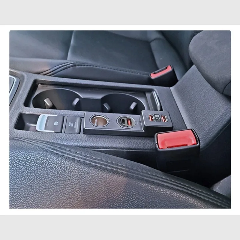 [B24B!】 Cigarette Lighter Adapter Modification USB Fast Charging For Golf 7& 7.5 Generation Car Module