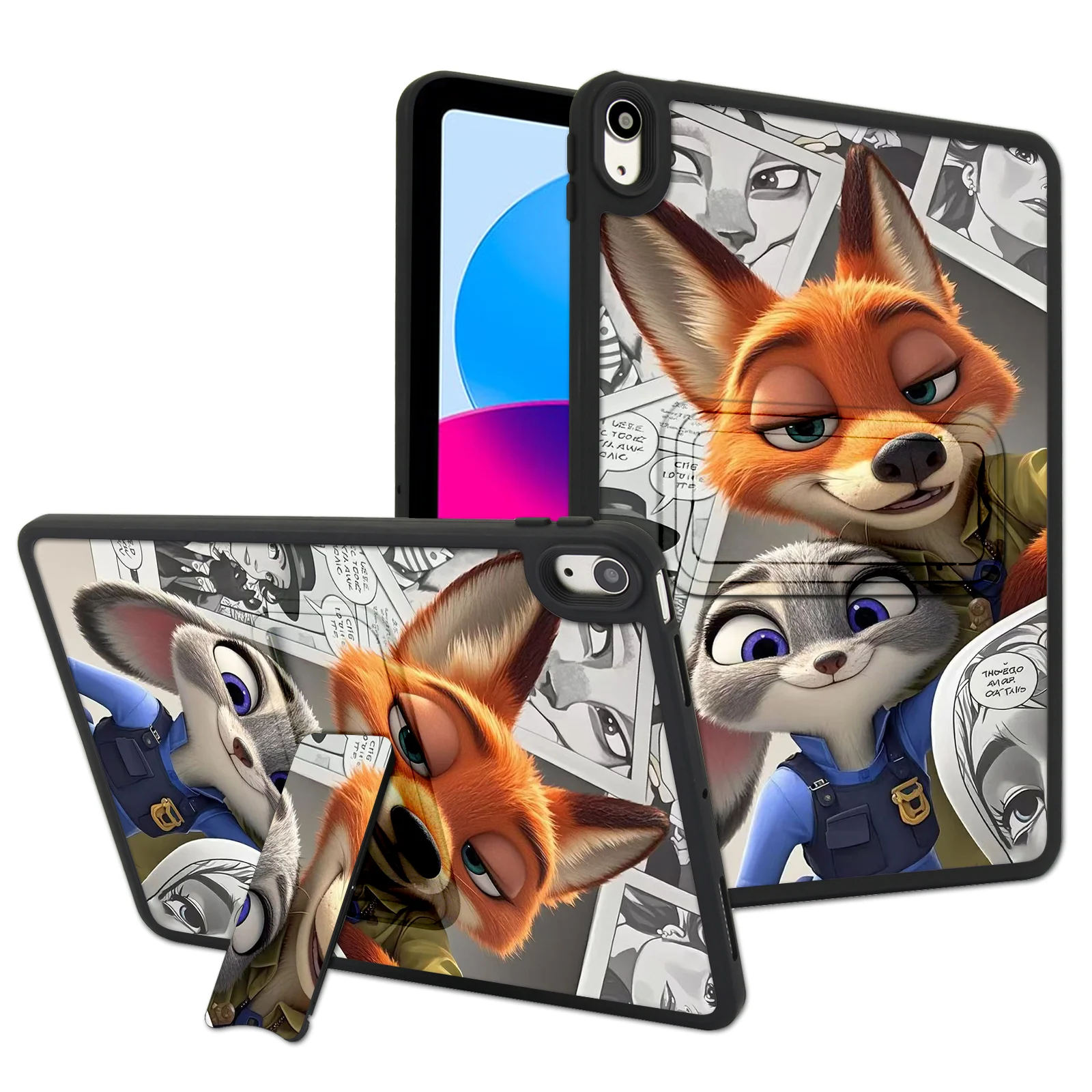 

Zootopia Collaboration Nick Protective Case Stand for iPad Pro 13 2024 Pro 11 2024 Air7 th 2025 10.9 10.2 9.7 Mini 6 7 th 8.3