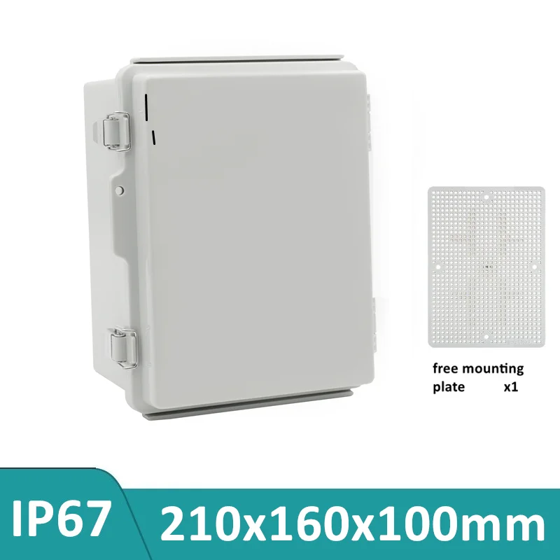 8.3”x6.3‘’x4” Mini Off-white Juction Box Electrical ABS Plastic Electronic Box With Electric Mountable Distribution Board