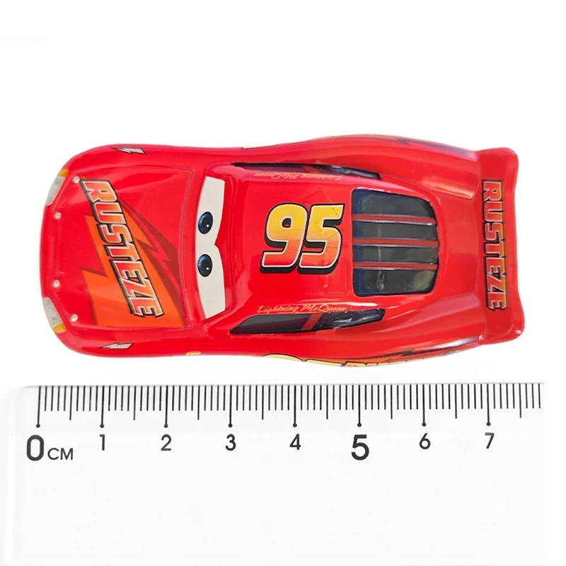 Disney Pixar-Coche de juguete de Metal fundido a presión, modelo Lightning McQueen, dientes grandes, Rey, regalo de cumpleaños para niños, juguetes para niños