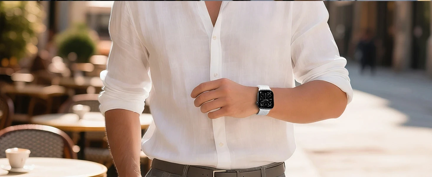 Sportarmband für Apple Watch, 49 mm, 46 mm, 45 mm, 44/42/41/40 mm, Scrunchie-Nylonarmband, Correa, Serie 12, 11, 10, 9, 8, 7, SE, Ultra 3, 4 – Detail 9