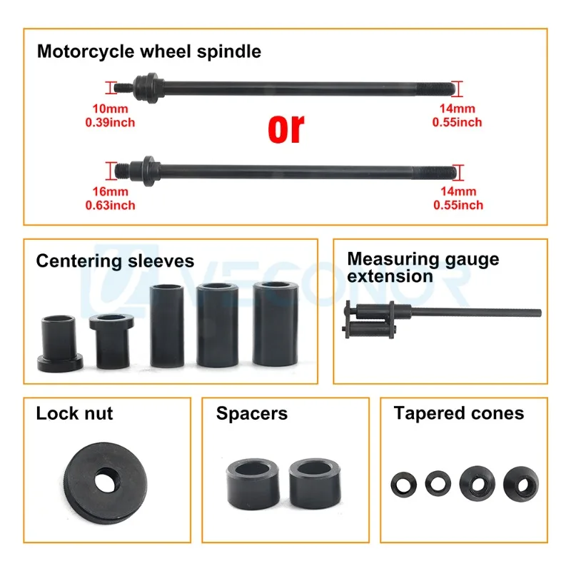 Motorcycle TIre Adaptor for Wheel Balancer with 10mm/16mm Installation Hole Motorcycle Tyre Balancing Tool