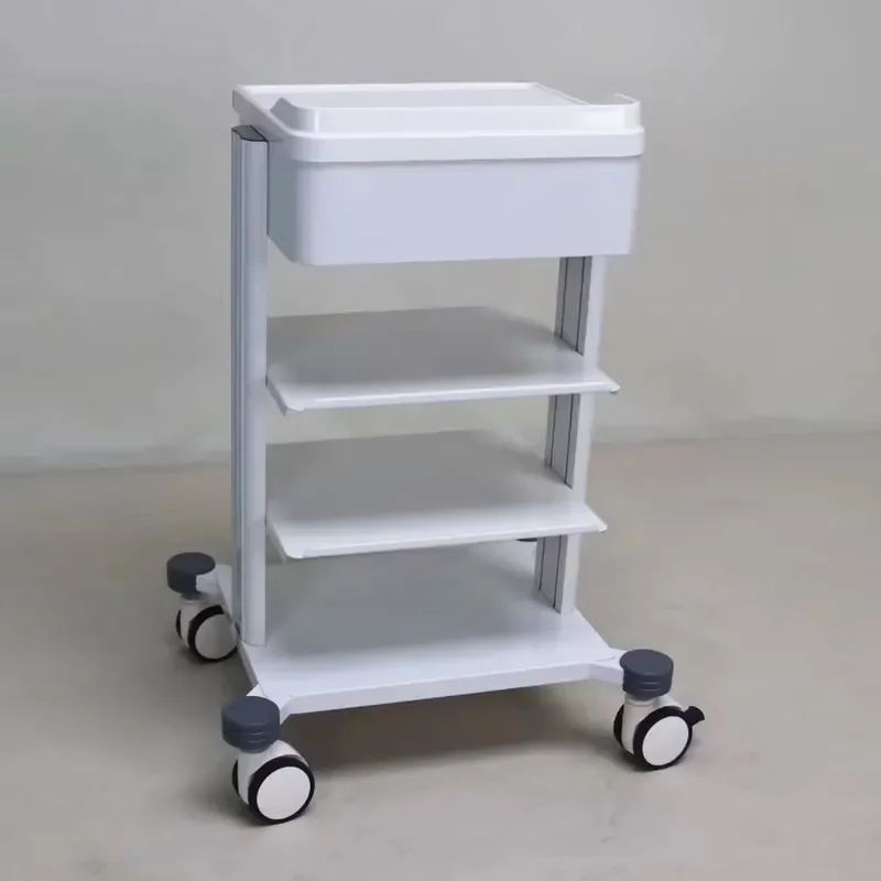 Stainless Steel Medical Trolley Hospital Equipment Cart for Surgical Instruments Nursing Care Mobile Stand Clinic Utility 6