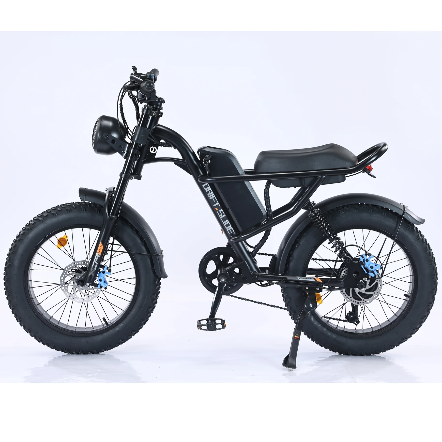 750W Motor 20''Fat Tire 48V 15.6Ah Electric Mountain Bike Up To 28MPH  7 Gear Electric Bike For Adult